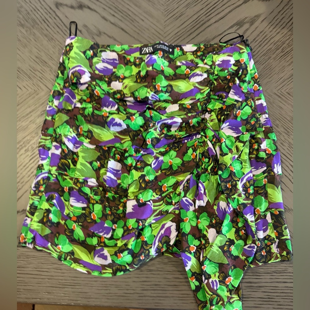 Zara Multicolor Floral Skirt
